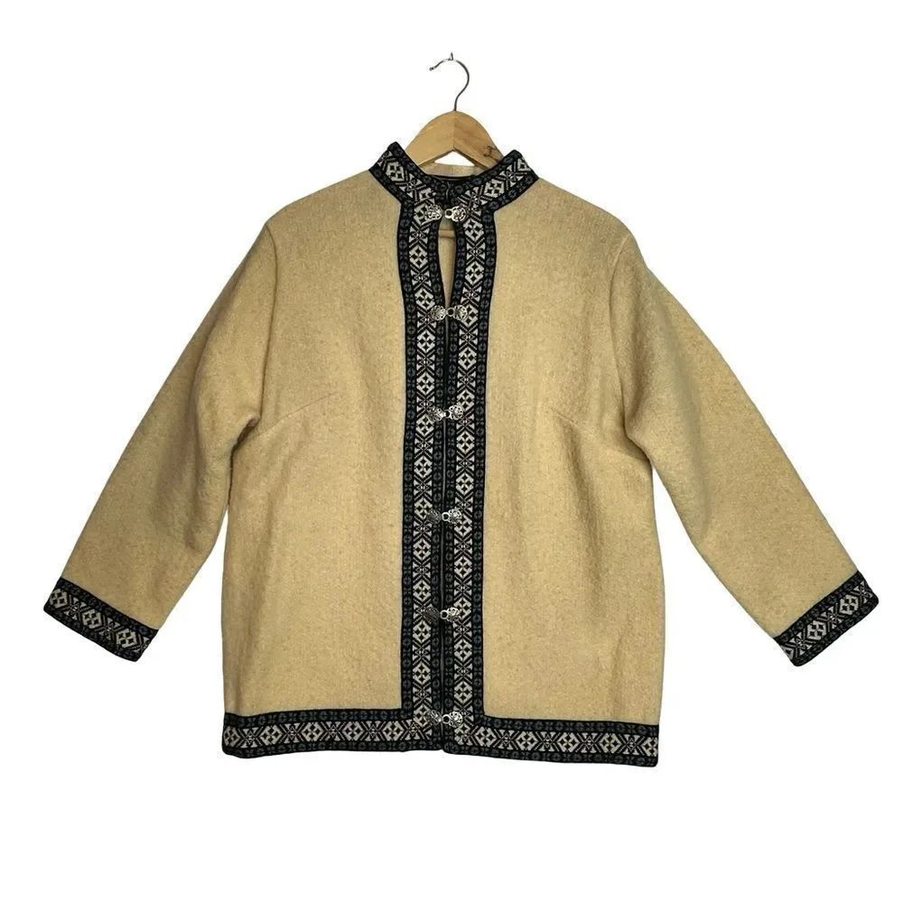 BRODRENE HALLEN Made in Oslo Norway Wool Jacket Size 46